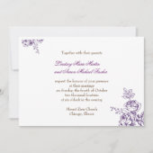 Faire-part de mariage rustique chic (Devant)