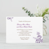 Faire-part de mariage rustique chic (Debout devant)