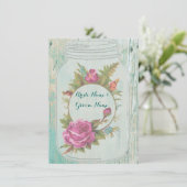 Faire-part de mariage rustique chic (Debout devant)