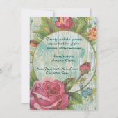 Faire-part de mariage rustique chic (Dos)