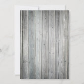 Faire-part de mariage rustique chic avec étincelle (Dos)