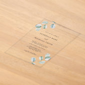 Faire-part de mariage rustique chic eucalyptus (Poser)