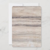 Faire-part de mariage rustique de cerfs communs en (Dos)