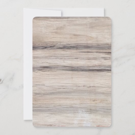 Faire-part de mariage rustique de cerfs communs en (Dos)