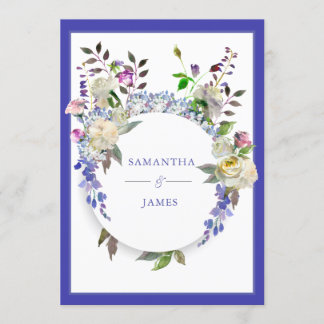 Faire-part de mariage rustique de pivoine de pays