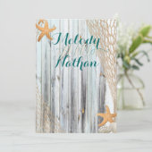 Faire-part de mariage Rustique de poisson-Starfish (Debout devant)