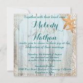 Faire-part de mariage Rustique de poisson-Starfish (Dos)