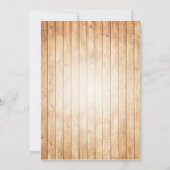 Faire-part de mariage rustique de pot de maçon (Dos)