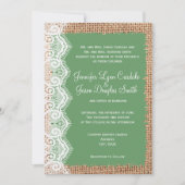 Faire-part de mariage rustique de sauge de (Devant)