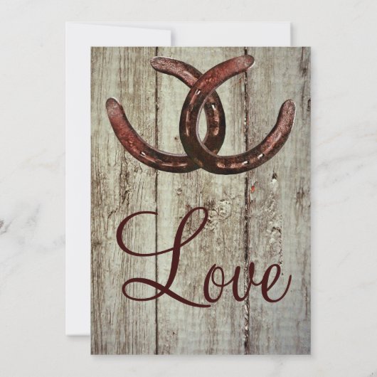 Faire-part de mariage rustique de style campagnard (Dos)