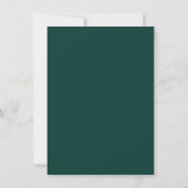 Faire-part de mariage rustique de vert vert de (Dos)