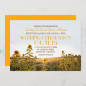 Faire-part de mariage rustique du pays des tournes (Devant / Derrière)