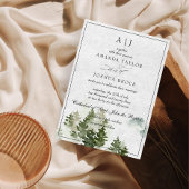 Faire-Part de Mariage Rustique Écriture Classique 