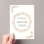 Faire-part de mariage rustique élégant (In situ (ordinateur de poche))