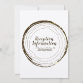 Faire-part de mariage rustique en bois avec écritu (Dos)