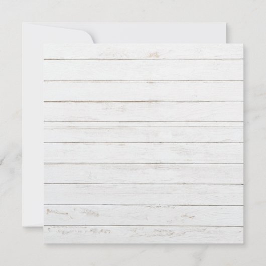 Faire-part de mariage rustique en bois de l'État d (Dos)