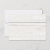 Faire-part de mariage rustique en dentelle sarcell (Dos)