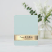 Faire-part de mariage rustique en feuille d'or Jet (Debout devant)