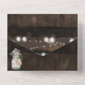 Faire-Part de Mariage Rustique en Pot Mason et Ton (Verso)