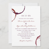 Faire-part de mariage Rustique en tôle rouge foncé (Devant)