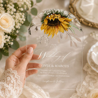 Faire-part de mariage rustique et floral élégant d