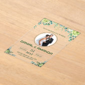 Faire-part de mariage rustique et verdoyant modifi (Poser)