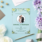 Faire-part de mariage rustique et verdoyant modifi (Insitu (Mariage))