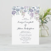 Faire-part de mariage rustique Eucalyptus & floral (Debout devant)