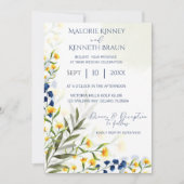 faire-part de mariage rustique fleur sauvage (Devant)