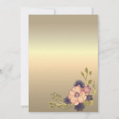 Faire-part de mariage Rustique Floral (Dos)