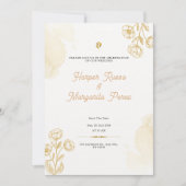 Faire-part de mariage Rustique Gold de marque pers (Devant)