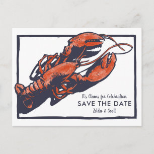 Faire-Part de Mariage Rustique Homard