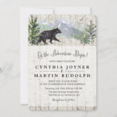 Faire-part de mariage rustique 'L'aventure commenc (Devant)