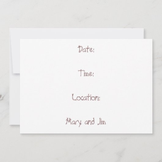 Faire-part de mariage rustique : Mariage : Chevaux (Dos)