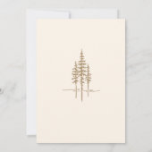 Faire-Part de Mariage Rustique Moderne avec Arbre  (Dos)