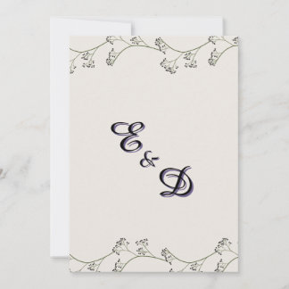 Faire-part de mariage rustique moderne élégant