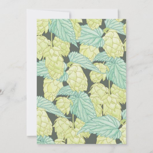 Faire-part de mariage Rustique Moderne Hops (Dos)