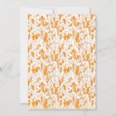 Faire-part de mariage rustique neutre | Élégant fl (Dos)