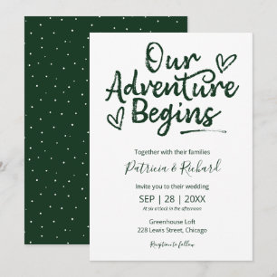 Faire-Part de Mariage Rustique 'Notre Aventure Com
