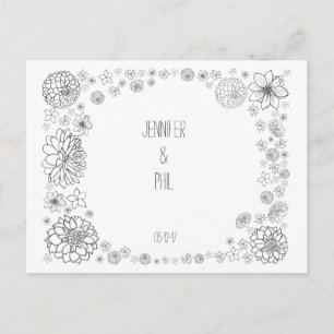 Faire-Part de Mariage Rustique Personnalisable "Sa