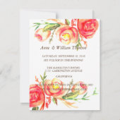 Faire-part de mariage rustique pour anniversaire d (Dos)