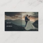 Faire-part de mariage rustique - Se marier (Dos)