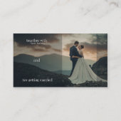 Faire-part de mariage rustique - Se marier (Devant)