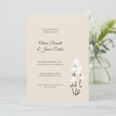 Faire-part de mariage rustique sur le thème du cot (Debout devant)