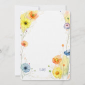 Faire-part de mariage rustique sur le thème du jar (Dos)