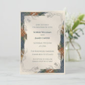 Faire-part de mariage Rustique Tartan Thistle (Debout devant)