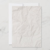 Faire-part de mariage Rustique tirée à la main (Dos)