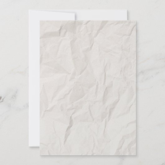 Faire-part de mariage Rustique tirée à la main (Dos)