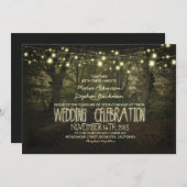 Faire-part de mariage rustique Tree Path (Devant / Derrière)