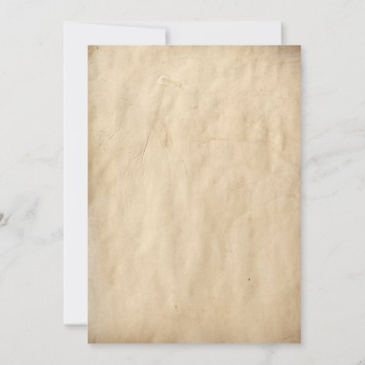 Faire-part de mariage rustique vintage (Dos)